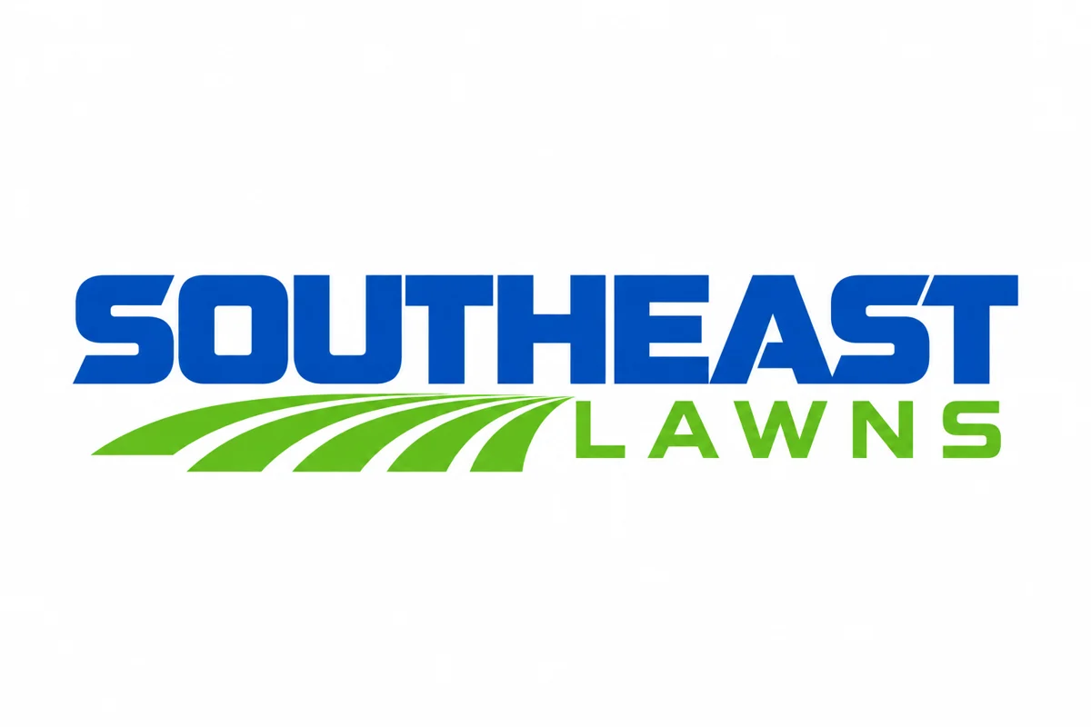 Southeast Lawns logo blue and green